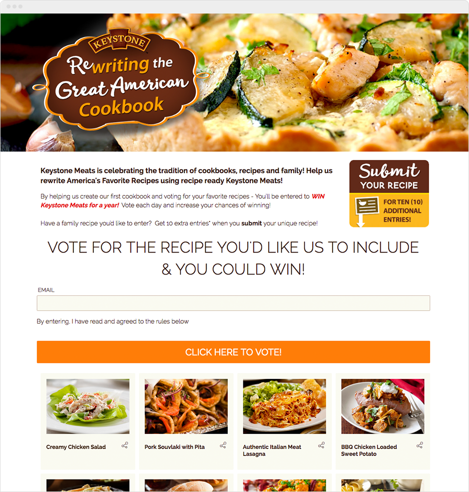 Keystone Meats Recipe Contest