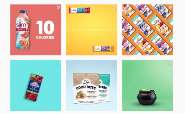 Sunrype-Canada-Instagram-Feed-With-Pastel-Background-Color