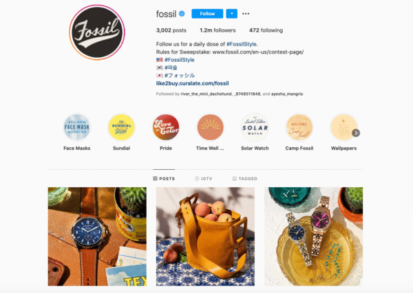 Fossil-Official-Instagram-Page