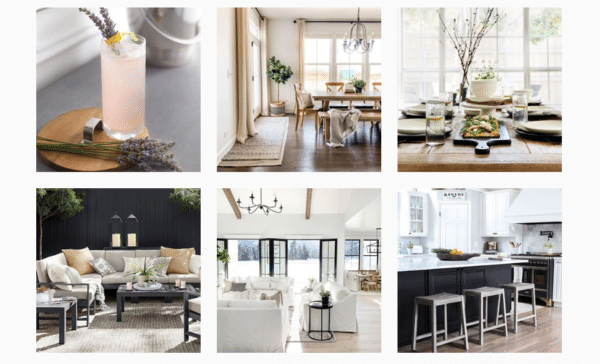 Pottery-Barn-Instagram-Feed-With-Product-Placement-And-Product-Scenarios