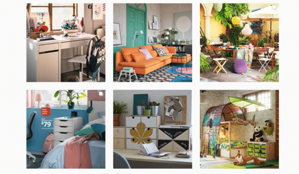 IKEA-USA-Instagram-Feed-With-Different-Furniture-Illustration