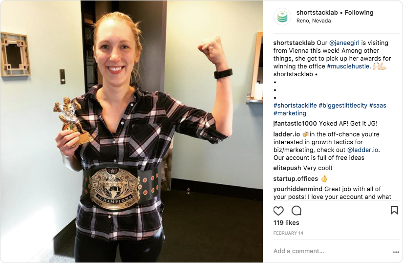 Authentic post by ShortStack