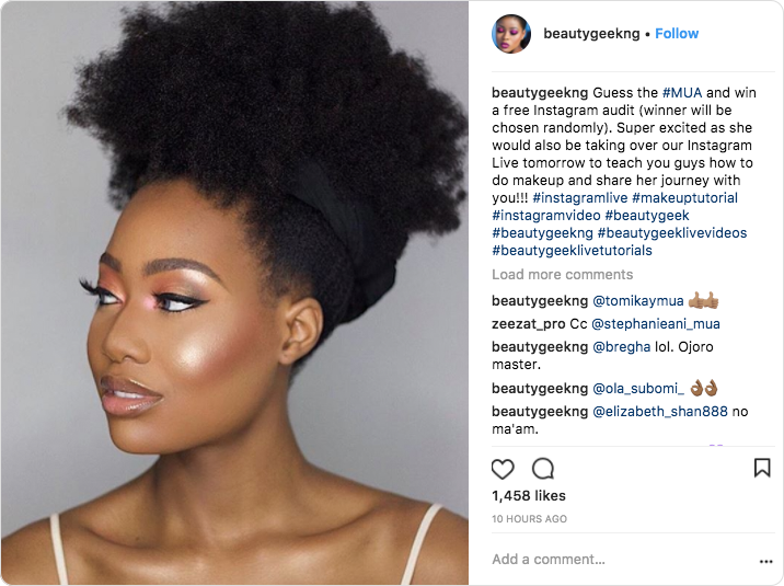 Creative post by Beauty Geek