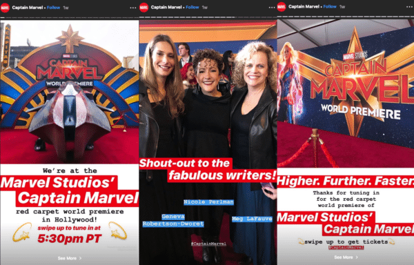 Marvel Behind-the-scenes for Instagram Stories in your Marketing