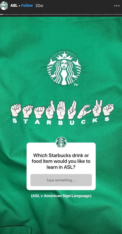 Starbucks for Instagram Stories in your Marketing