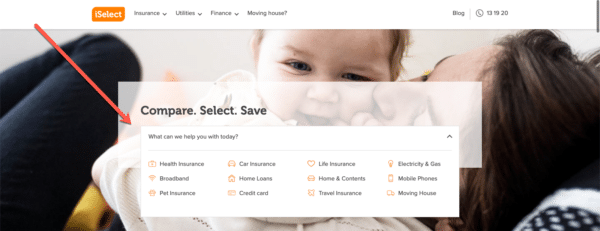 Comparison Website for Interactive Communication
