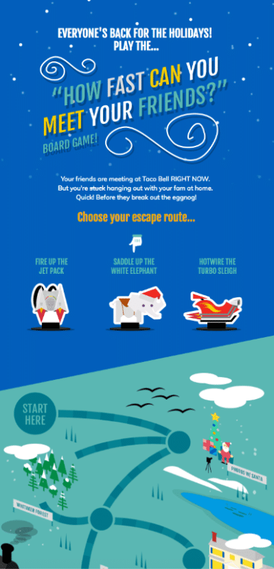 Taco Bell Interactive board game for Interactive Communication