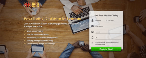 forex tarding platform USG for Lead Generation Campaign