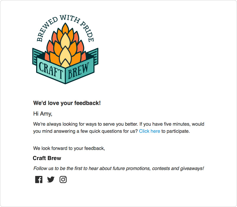 Scheduled Feedback Request template
