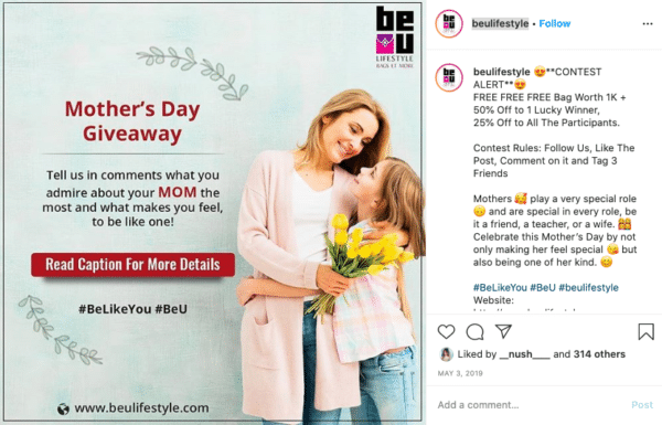 Nomination contests sentimental entries mothers day