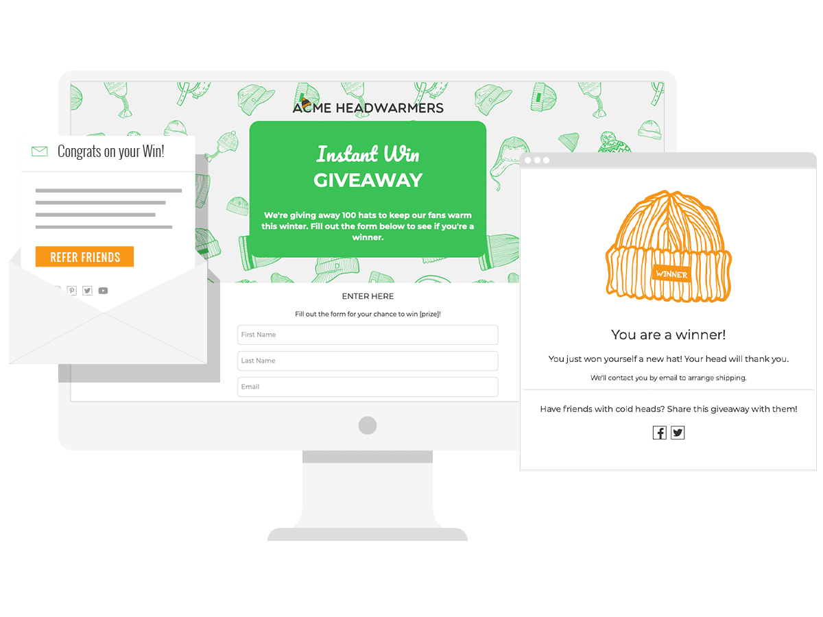 Immediately reveal win after entry