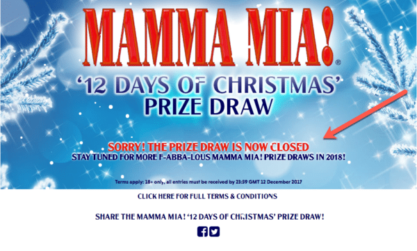 Promotional Giveaway Idea - Urgency