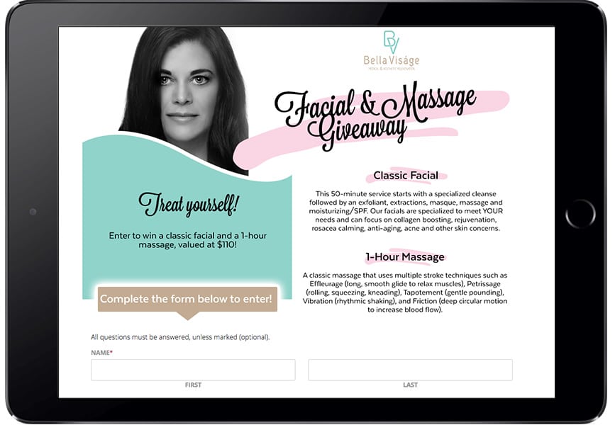 Bella Viságe’s Facial and Massage Contest