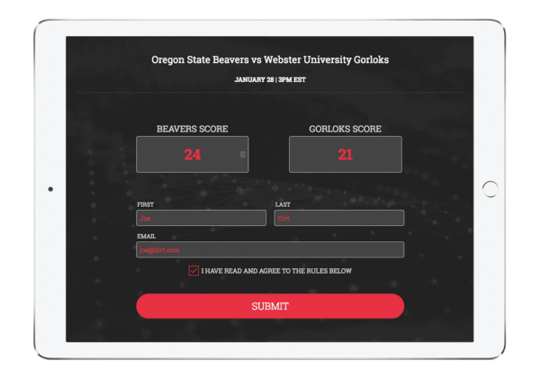 Guess this Score Example