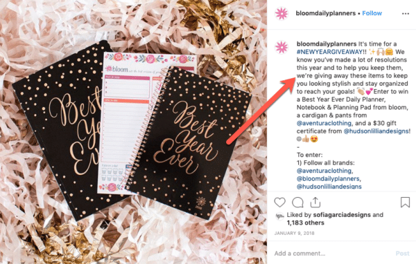 Run a January Giveaway for After Holiday Sales