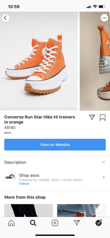 Asos shop view product Orange Converse Run Start shoes