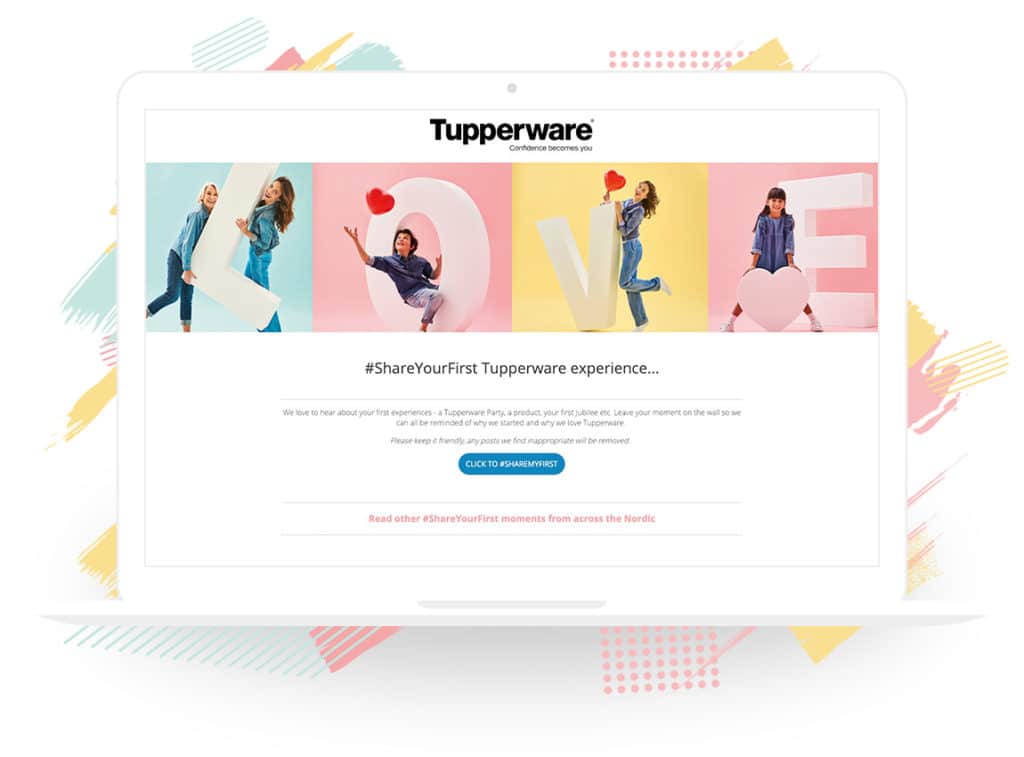 Tupperware Nordic’s “#ShareYourFirst Tupperware Experience” Campaign