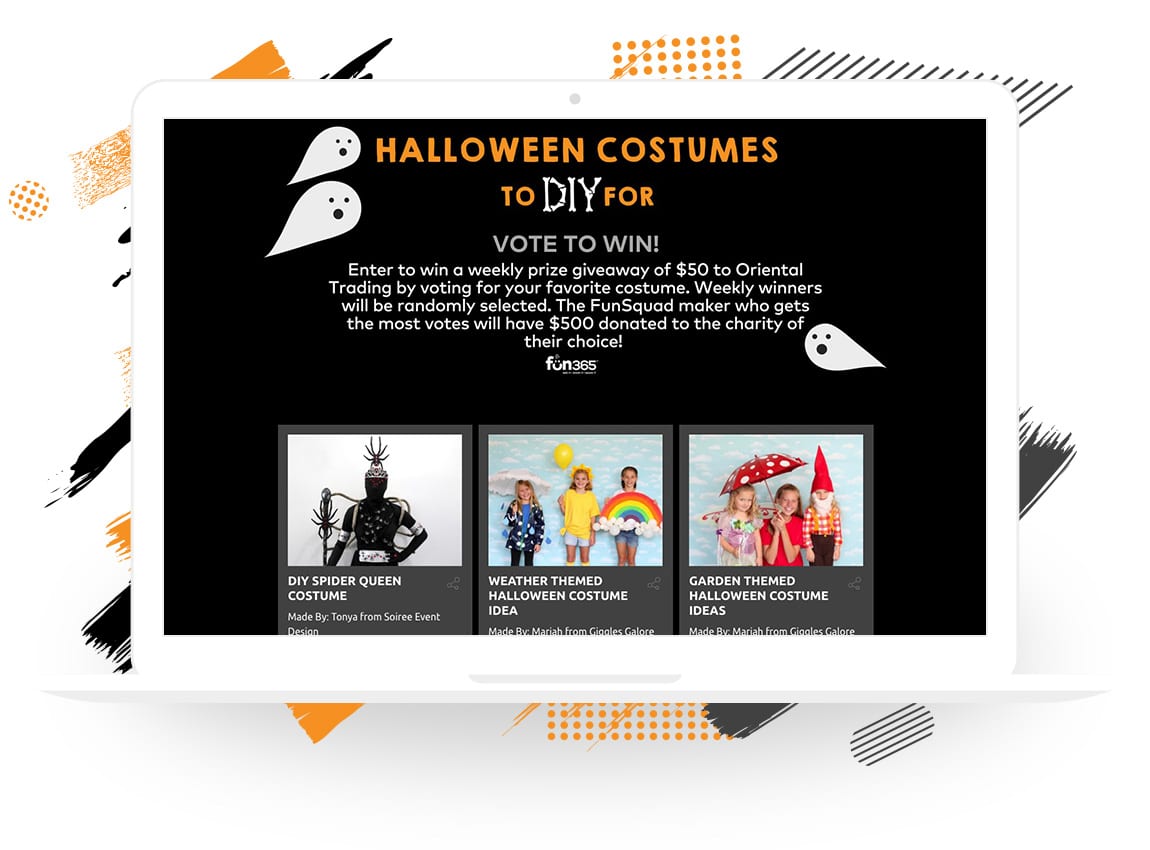 Oriental Trading Company’s “Halloween Costume to DIY For” Vote to Enter Contest