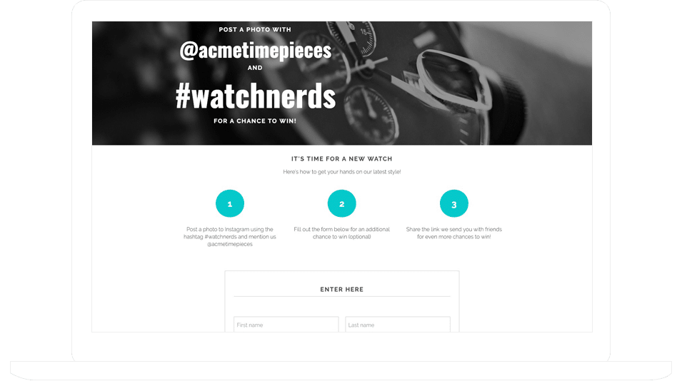 Instagram Hashtag Giveaway