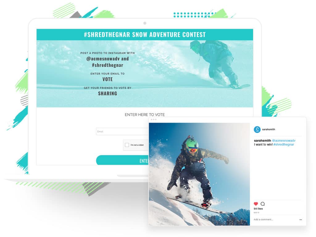 Instagram hashtag contest