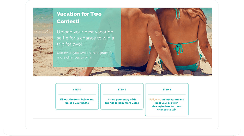 Photo Vote + Instagram Follow Template