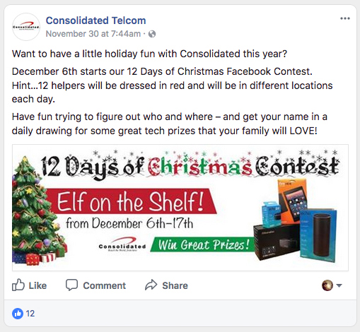 Contest themed for the holidays