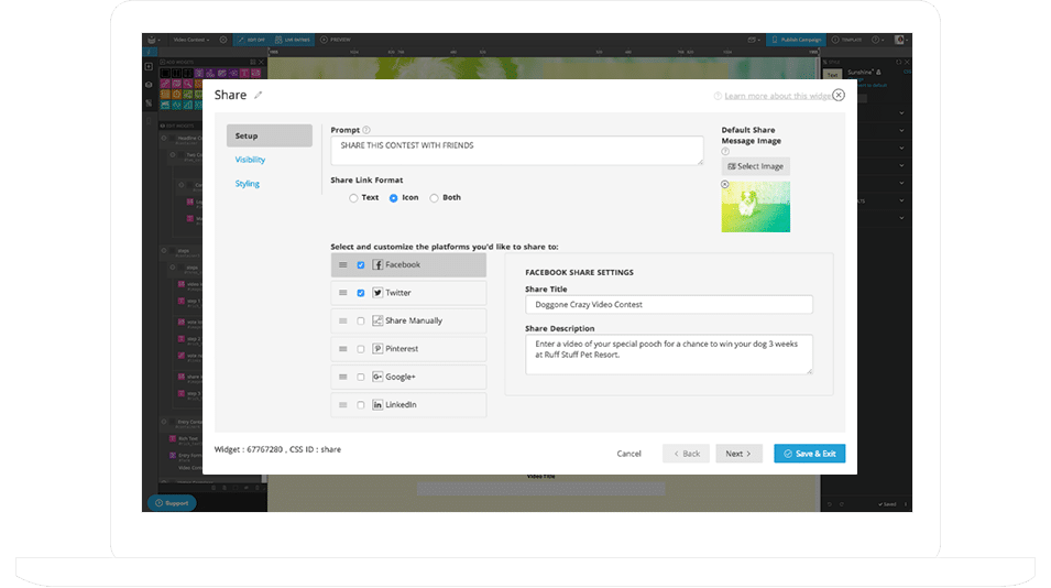 Update the Share icons