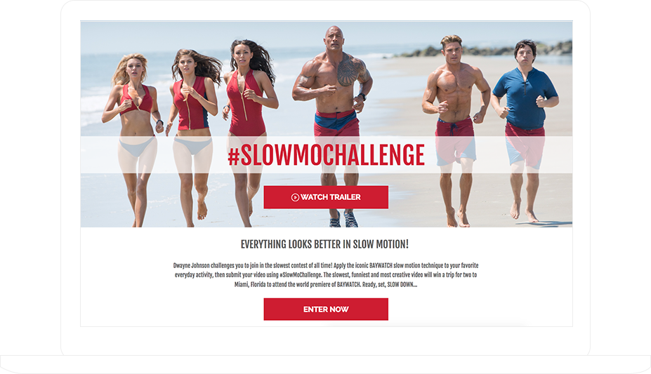 User-Generated Hashtag Contest for the Baywatch movie