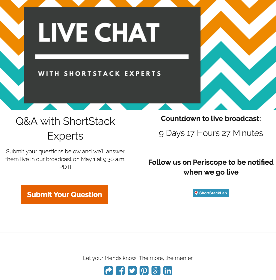 Weekly Campaign Idea: Capturing Leads from Live Video