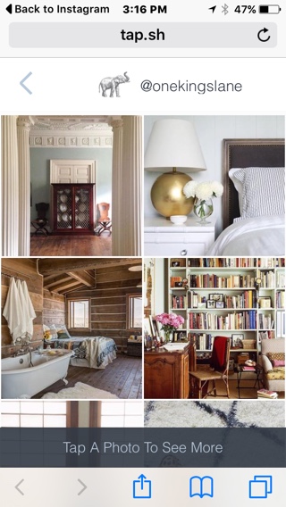 One Kings Lane Landing Page