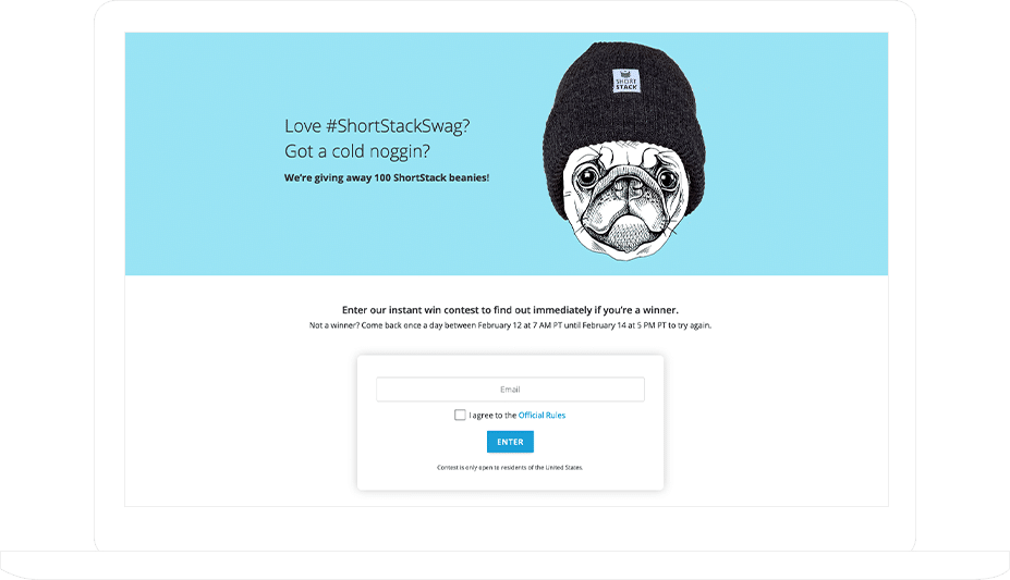 ShortStack's Instant Win Beanie Giveaway