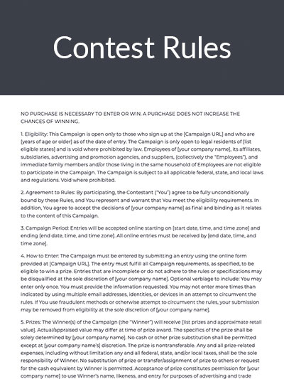 Contest Rules