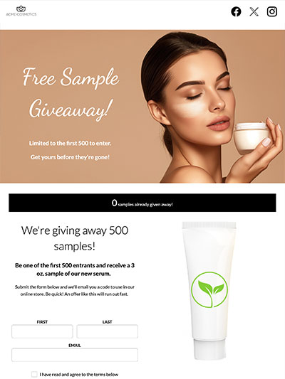 Free Sample Giveaway