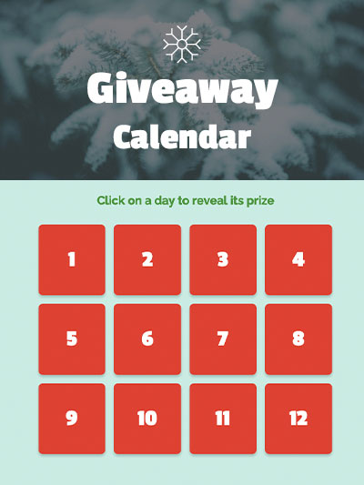 Giveaway Calendar
