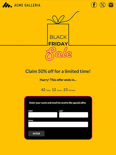 Limited-Time Offer Landing Page