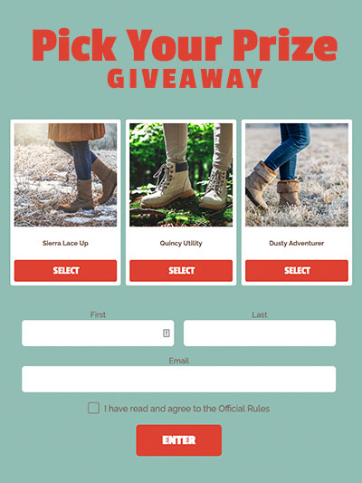 Pick Your Prize Giveaway