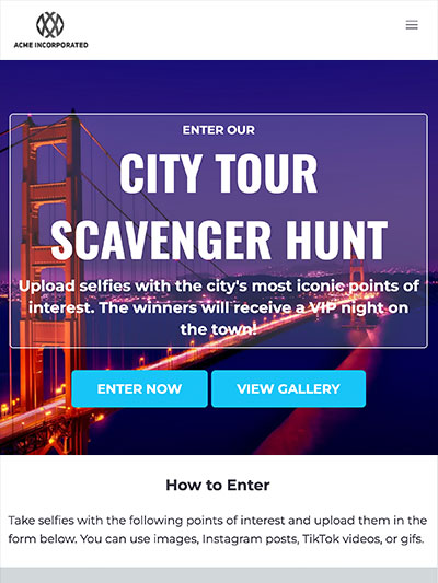 Scavenger Hunt Photo Contest