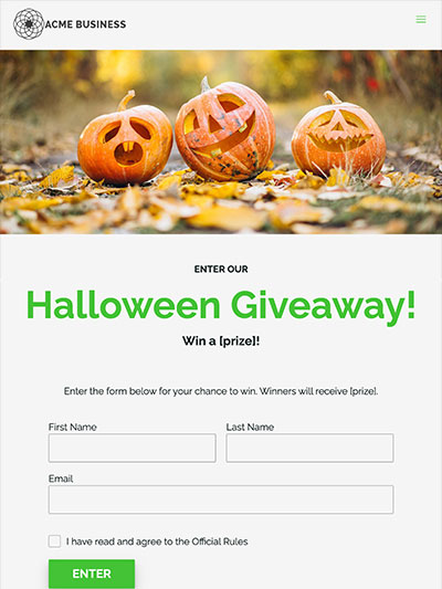 Simple Halloween Giveaway