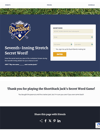 Sports Secret Word Giveaway