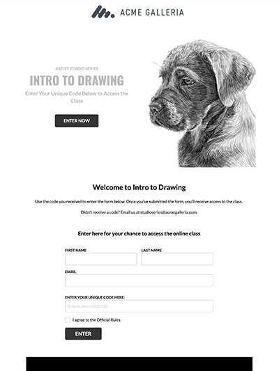 Unique Code Redemption